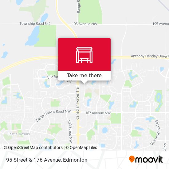 95 Street & 176 Avenue map