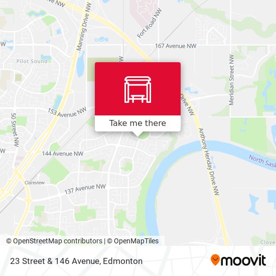 23 Street & 146 Avenue map