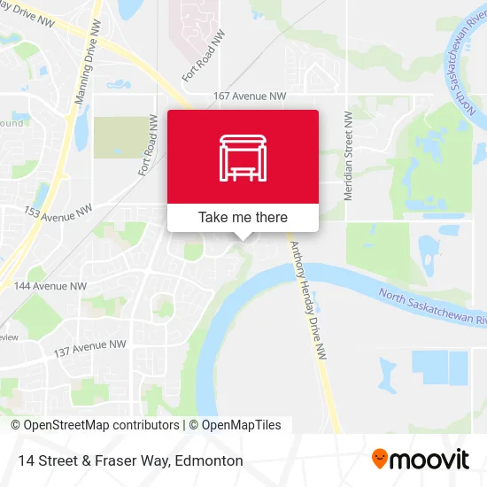 14 Street & Fraser Way map