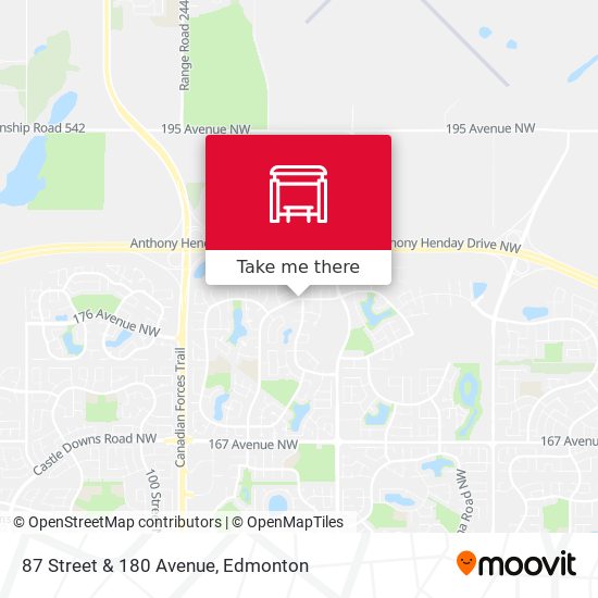 87 Street & 180 Avenue plan