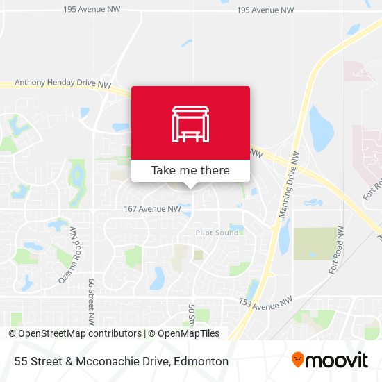 55 Street & Mcconachie Drive map