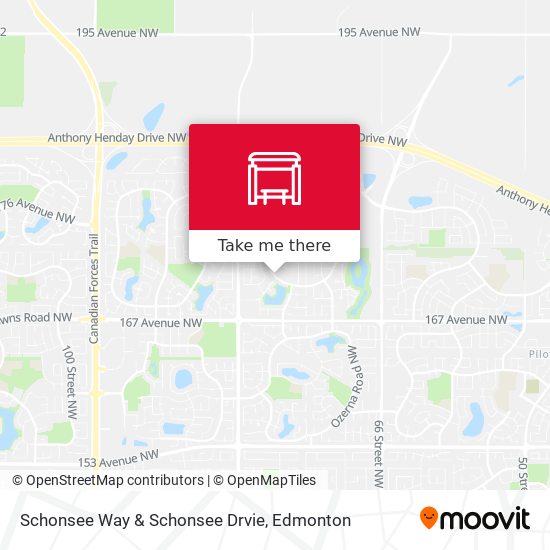 Schonsee Way & Schonsee Drvie map