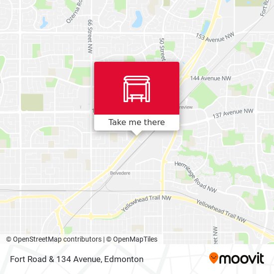 Fort Road & 134 Avenue map