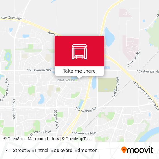 41 Street & Brintnell Boulevard map