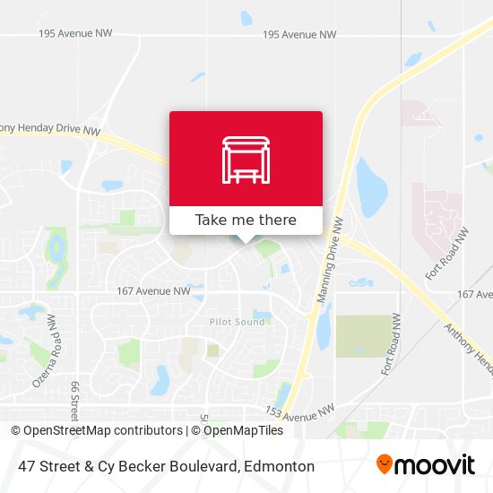 47 Street & Cy Becker Boulevard plan