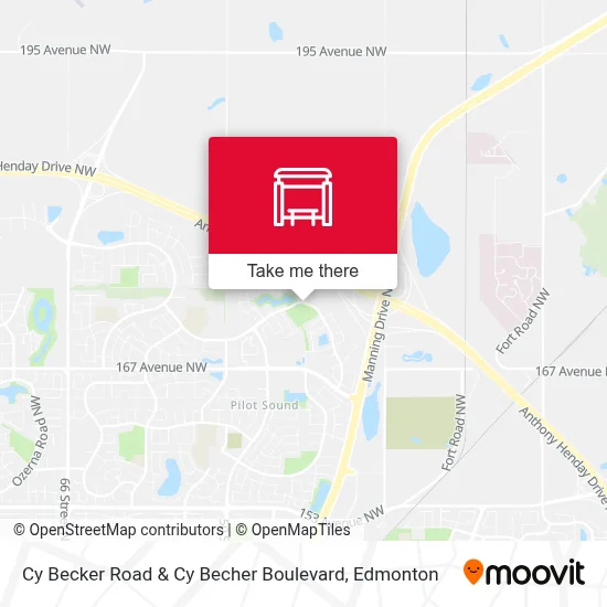 Cy Becker Road & Cy Becher Boulevard map