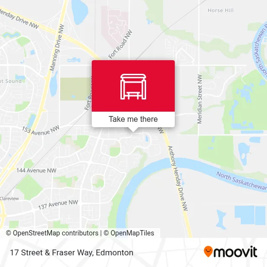 17 Street & Fraser Way map
