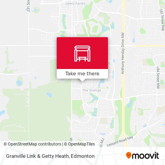Granville Link & Getty Heath map