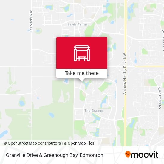 Granville Drive & Greenough Bay map