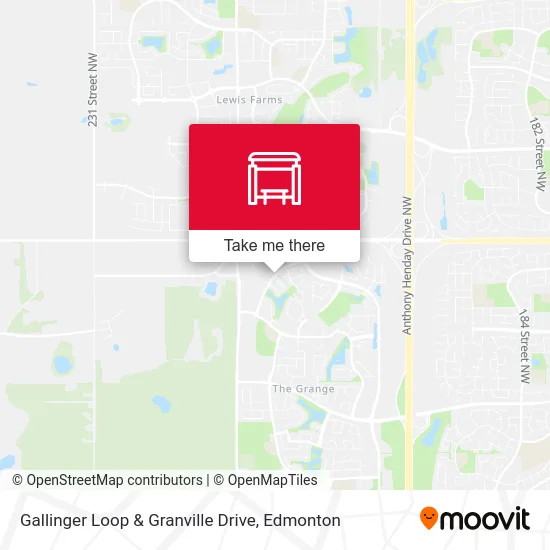 Gallinger Loop & Granville Drive map