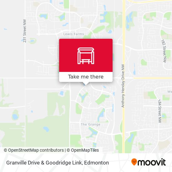 Granville Drive & Goodridge Link plan