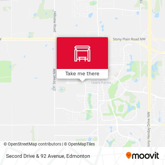 Secord Drive & 92 Avenue map