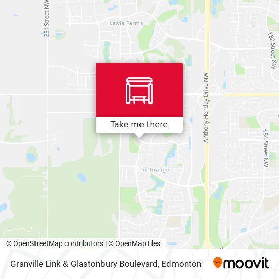 Granville Link & Glastonbury Boulevard plan