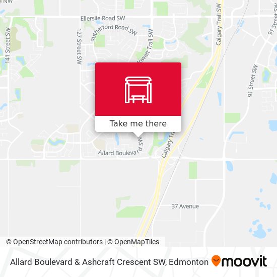 Allard Boulevard & Ashcraft Crescent SW map