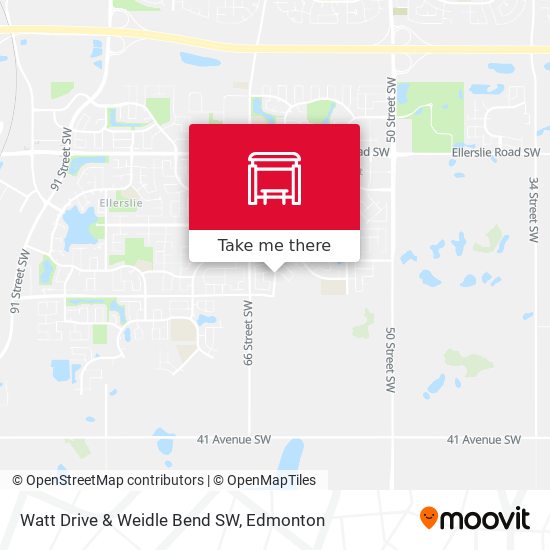 Watt Drive & Weidle Bend SW map