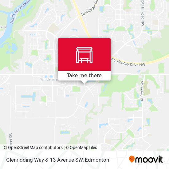 Glenridding Way & 13 Avenue SW map
