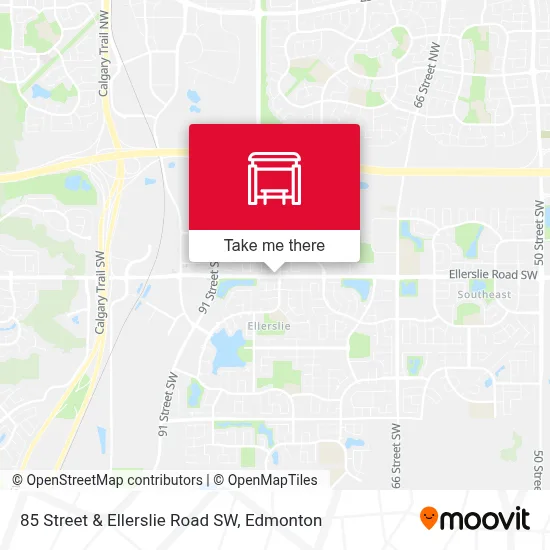 85 Street & Ellerslie Road SW map