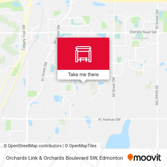 Orchards Link & Orchards Boulevard SW map