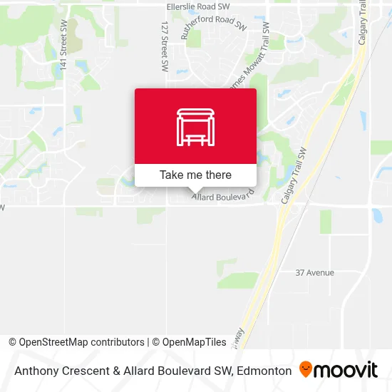Anthony Crescent & Allard Boulevard SW map
