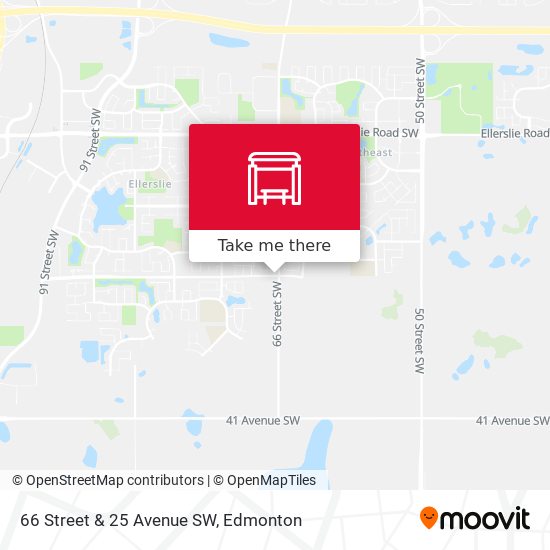 66 Street & 25 Avenue SW map