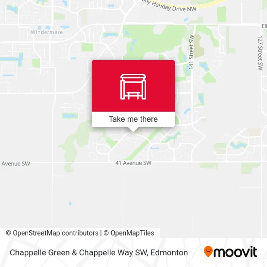 Chappelle Green & Chappelle Way SW map