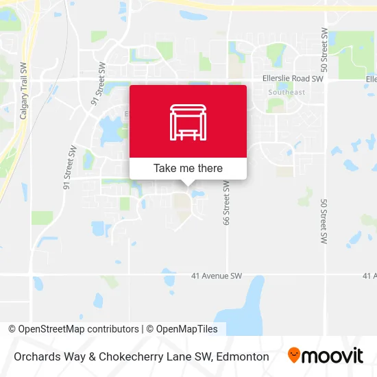 Orchards Way & Chokecherry Lane SW map