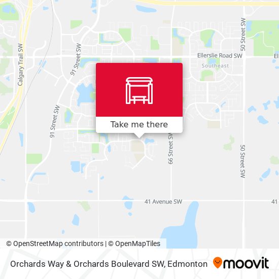 Orchards Way & Orchards Boulevard SW map