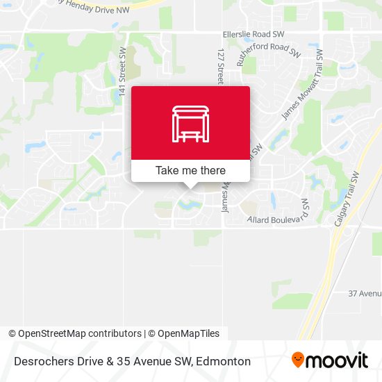 Desrochers Drive & 35 Avenue SW map