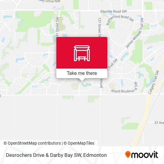 Desrochers Drive & Darby Bay SW map