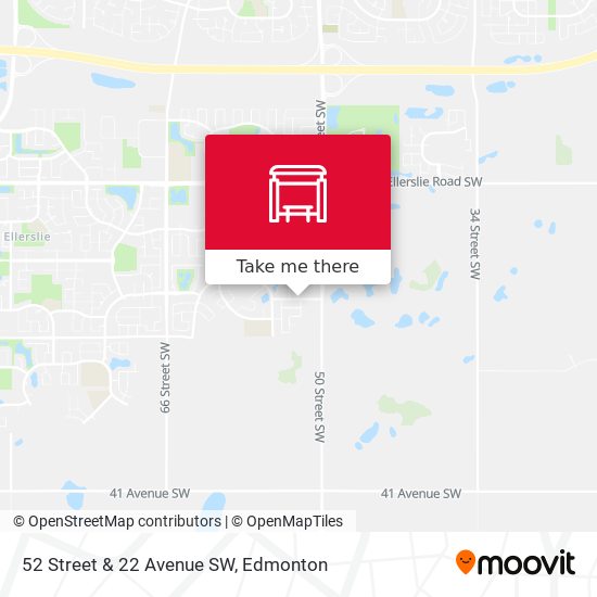 52 Street & 22 Avenue SW map