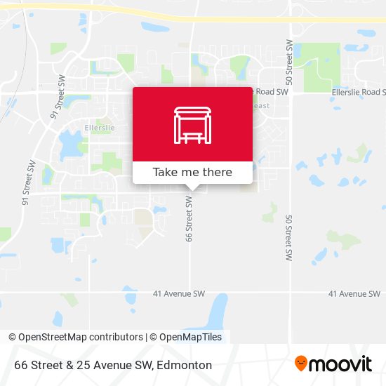 66 Street & 25 Avenue SW map