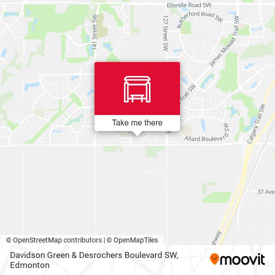 Davidson Green & Desrochers Boulevard SW map