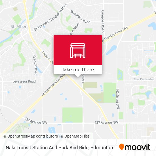 Nakî Transit Station And Park And Ride map