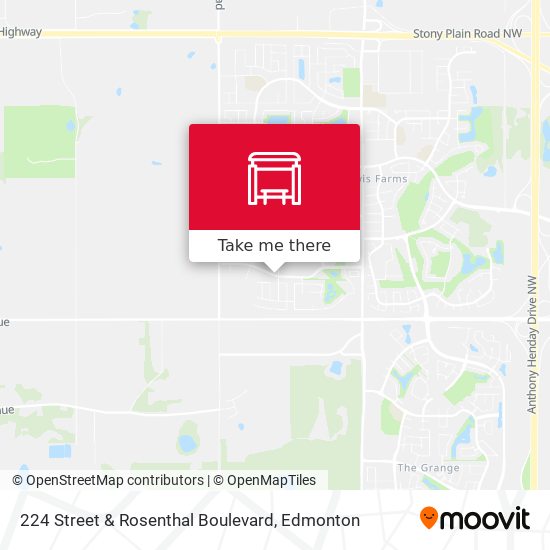 224 Street & Rosenthal Boulevard map