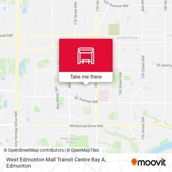 West Edmonton Mall Transit Centre Bay A plan