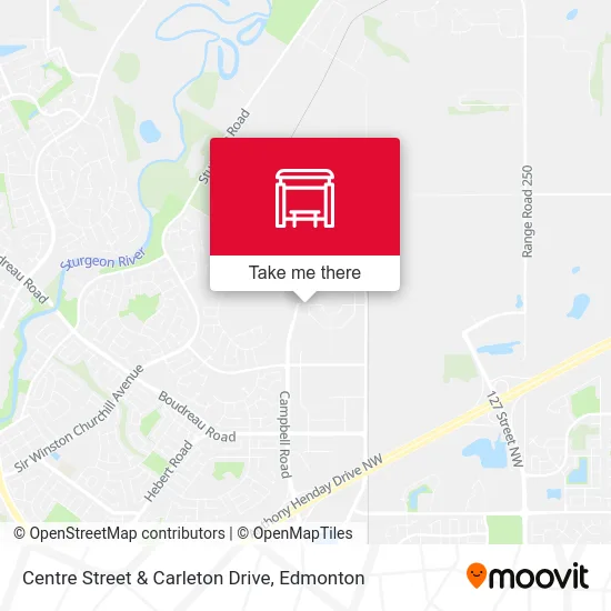 Centre Street & Carleton Drive map