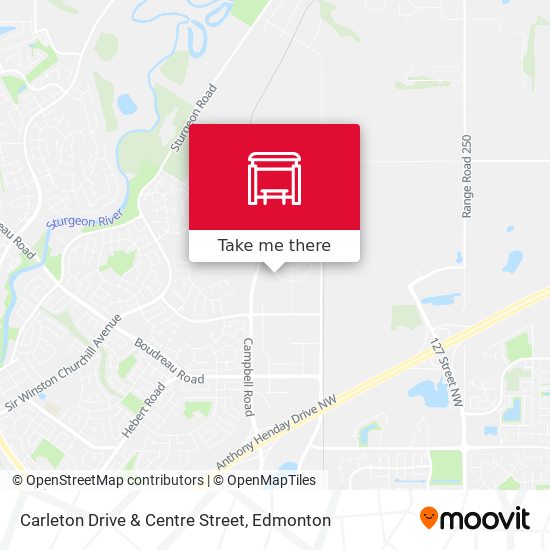 Carleton Drive & Centre Street map