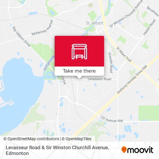 Levasseur Road & Sir Winston Churchill Avenue map