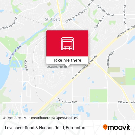 Levasseur Road & Hudson Road map