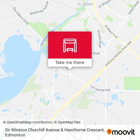 Sir Winston Churchill Avenue & Hawthorne Crescent plan