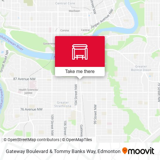 Gateway Boulevard & Tommy Banks Way map