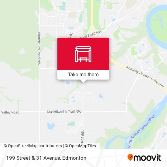 199 Street & 31 Avenue map