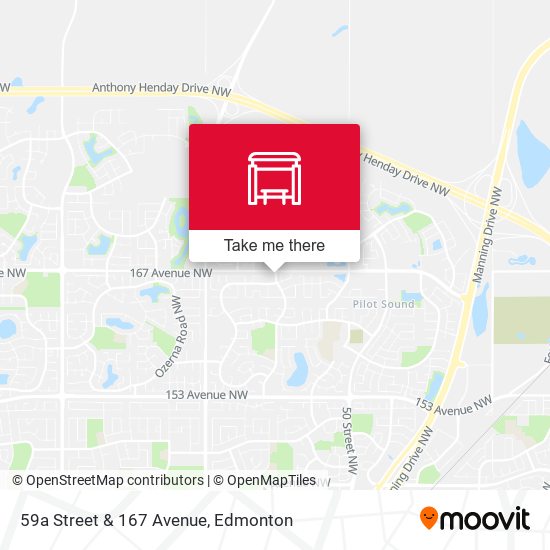 59a Street & 167 Avenue map