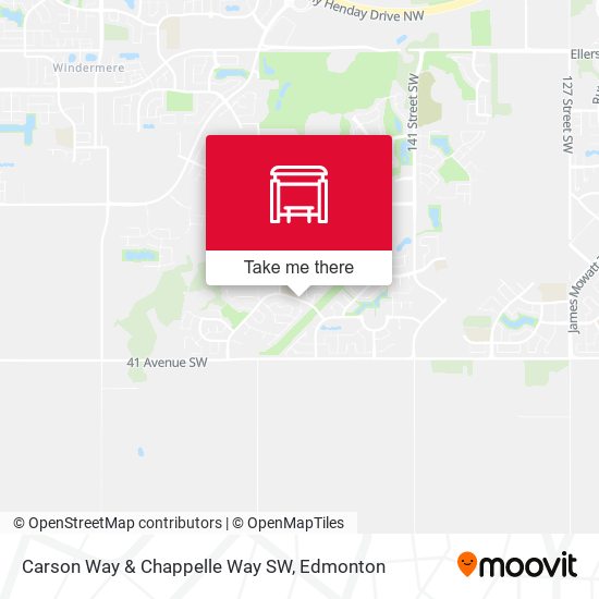 Carson Way & Chappelle Way SW map