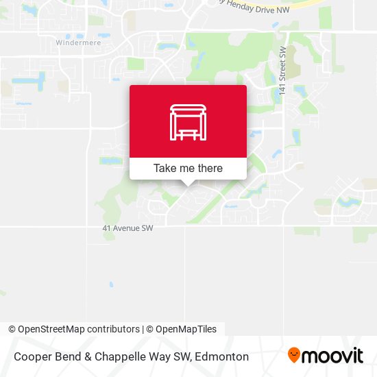 Cooper Bend & Chappelle Way SW plan