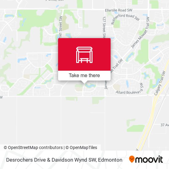 Desrochers Drive & Davidson Wynd SW map