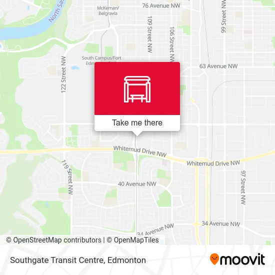 Southgate Transit Centre map