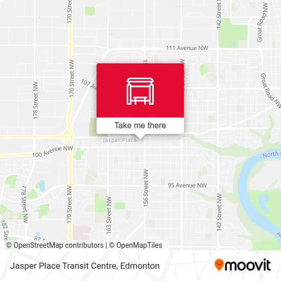 Jasper Place Transit Centre map