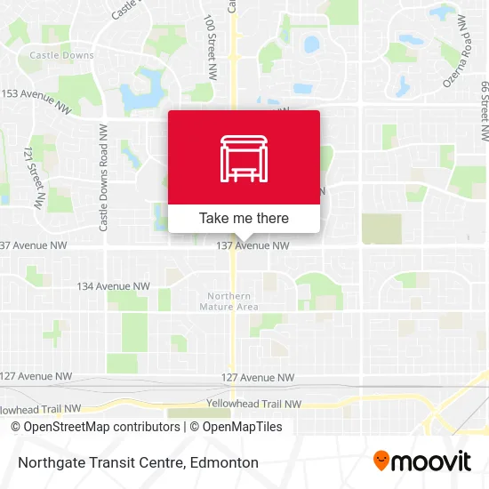 Northgate Transit Centre map