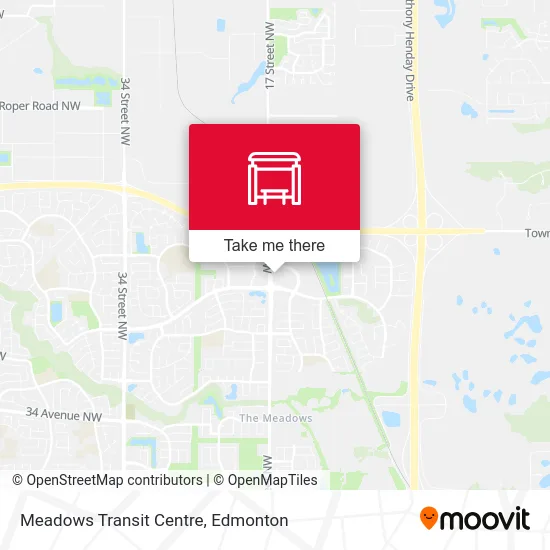 Meadows Transit Centre map